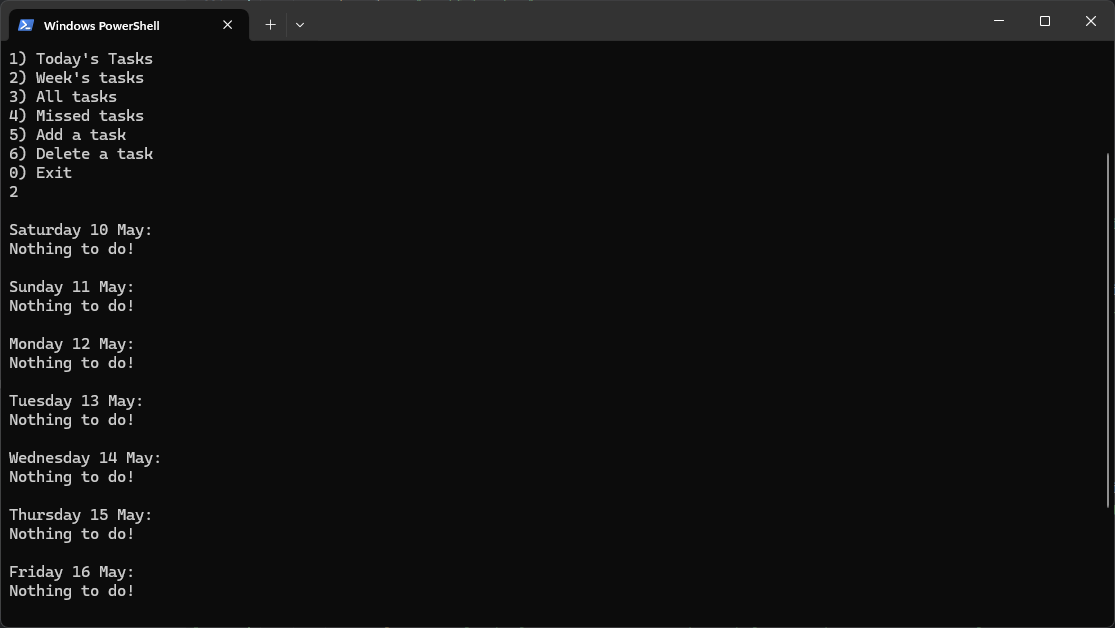 Python Todo List image